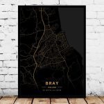 Louth Arklow Ireland Map Art Print Louth Arklow Ireland Map Art Print