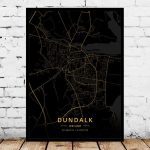 Louth Arklow Ireland Map Art Print Louth Arklow Ireland Map Art Print