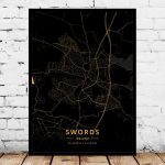 Louth Arklow Ireland Map Art Print Louth Arklow Ireland Map Art Print