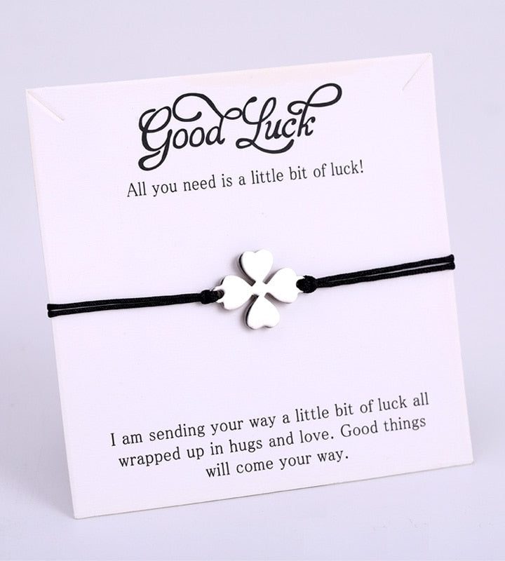 Lucky Four-Leaf Clover Bracelets
