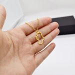 Irish Map Necklace with Heart Cutout – Gold & Silver Plated