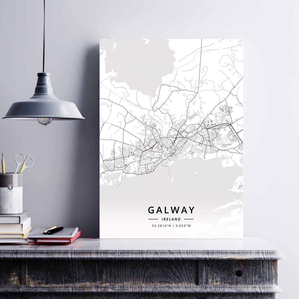 Galway Map Print Galway Map Print