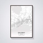 Galway Map Print Galway Map Print