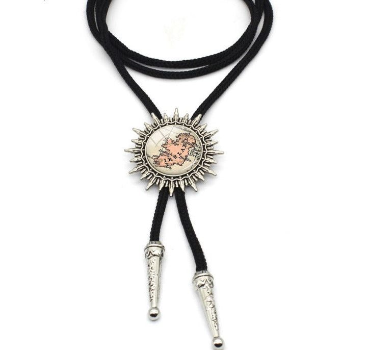 Alternative view of Ireland Map Neck Chain