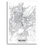 Antrim Belfast City Map Print Antrim Belfast City Map Print