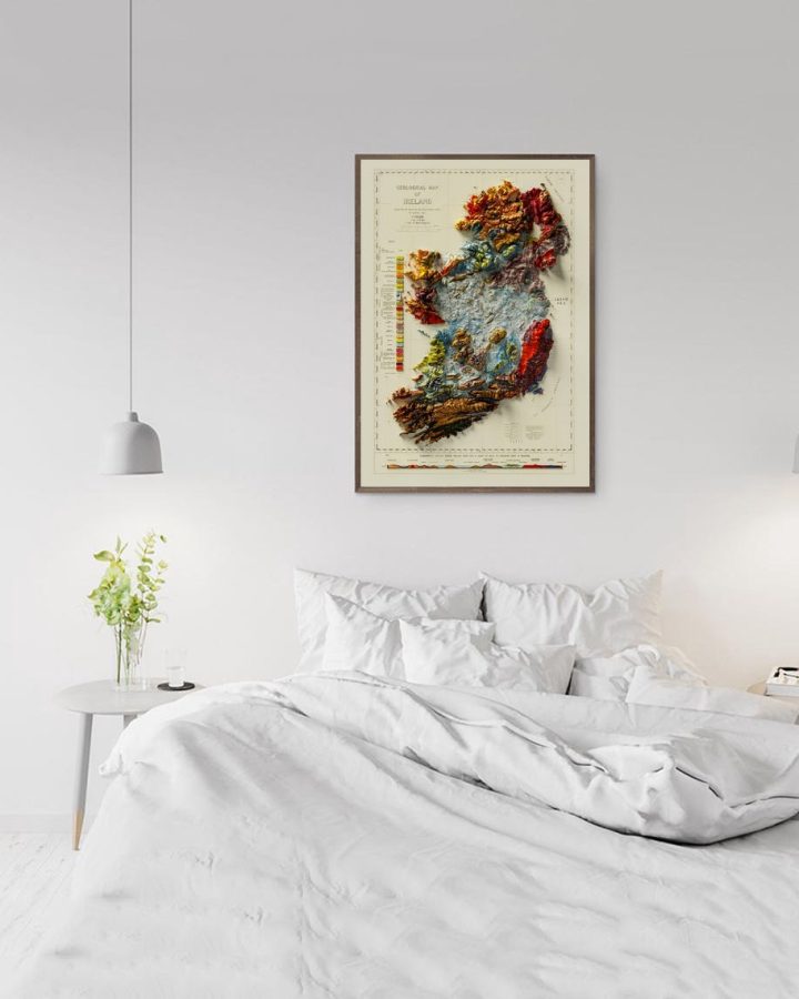 Geologic Relief Map Print Geologic Relief Map Print
