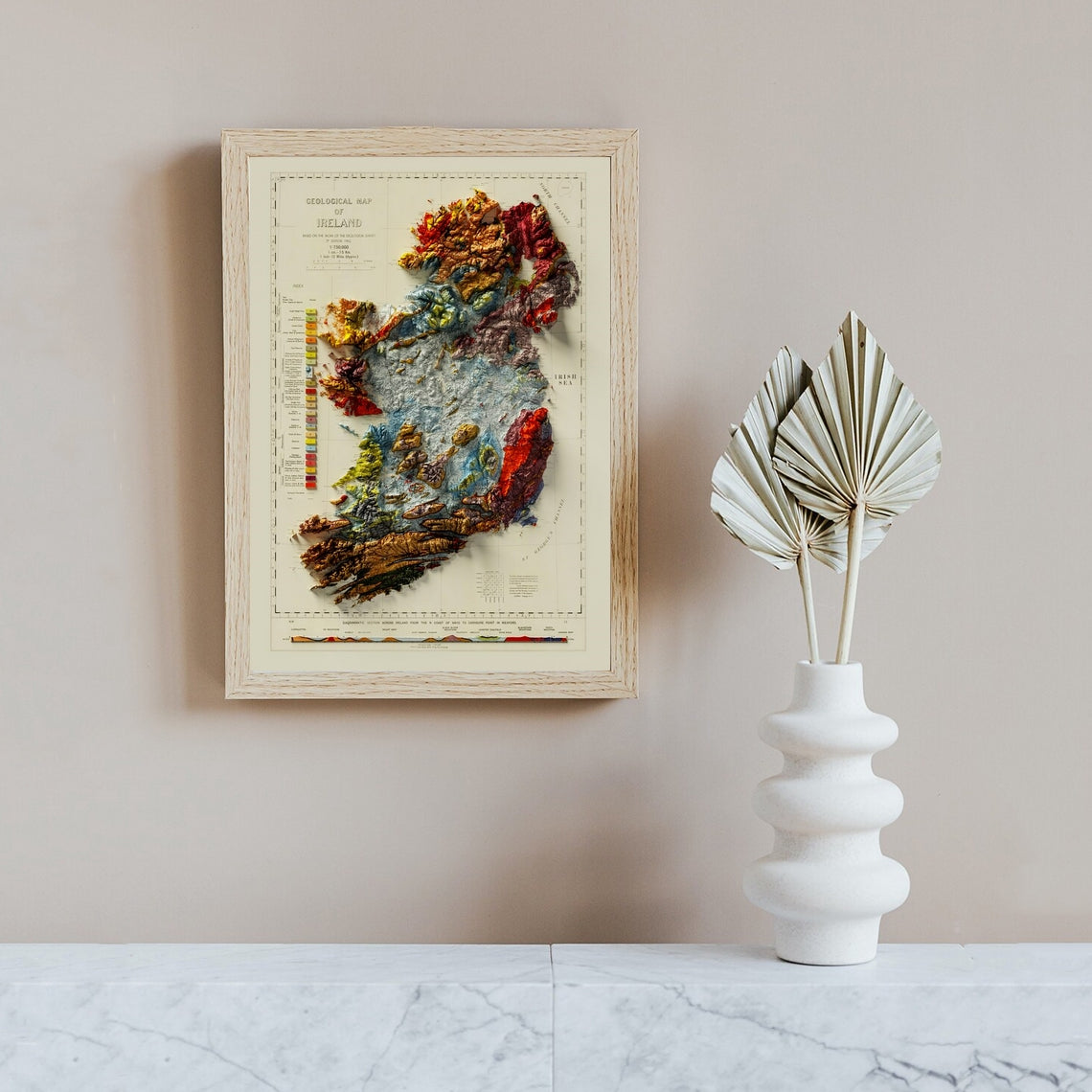 Geologic Relief Map Print Geologic Relief Map Print - Image 2