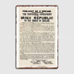 1916 Proclamation Of The Irish Republic Metal Sign 1916 Proclamation Of The Irish Republic Metal Sign