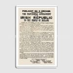 1916 Proclamation Of The Irish Republic Metal Sign 1916 Proclamation Of The Irish Republic Metal Sign