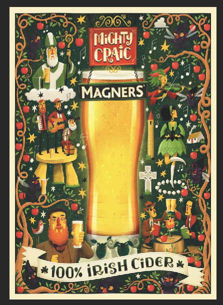 Magners Irish Cider Metal Sign Magners Irish Cider Metal Sign