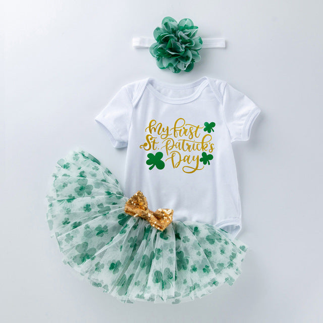 Girls 1Tutu Skirt Set & Headband Girls 1Tutu Skirt Set & Headband - Image 2