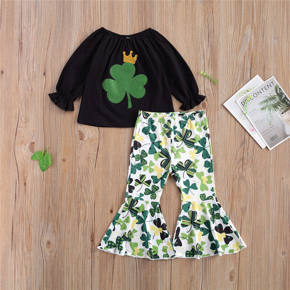 Girls Shamrocks Pants Set Girls Shamrocks Pants Set