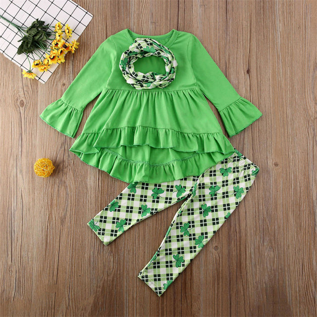 Girls Shamrocks Pants Set Girls Shamrocks Pants Set - Image 3
