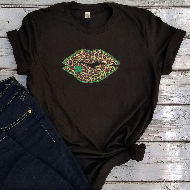 Four Leaf Clover Leopard T-Shirt Four Leaf Clover Leopard T-Shirt - Image 4