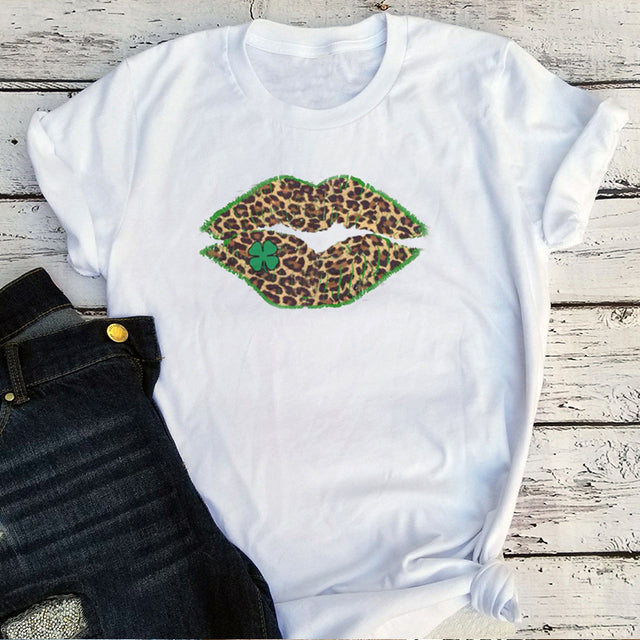 Four Leaf Clover Leopard T-Shirt Four Leaf Clover Leopard T-Shirt - Image 2