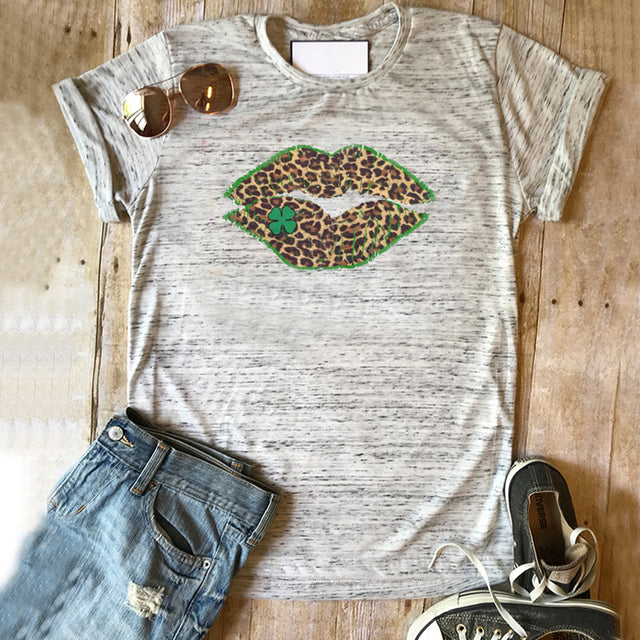 Four Leaf Clover Leopard T-Shirt Four Leaf Clover Leopard T-Shirt - Image 5