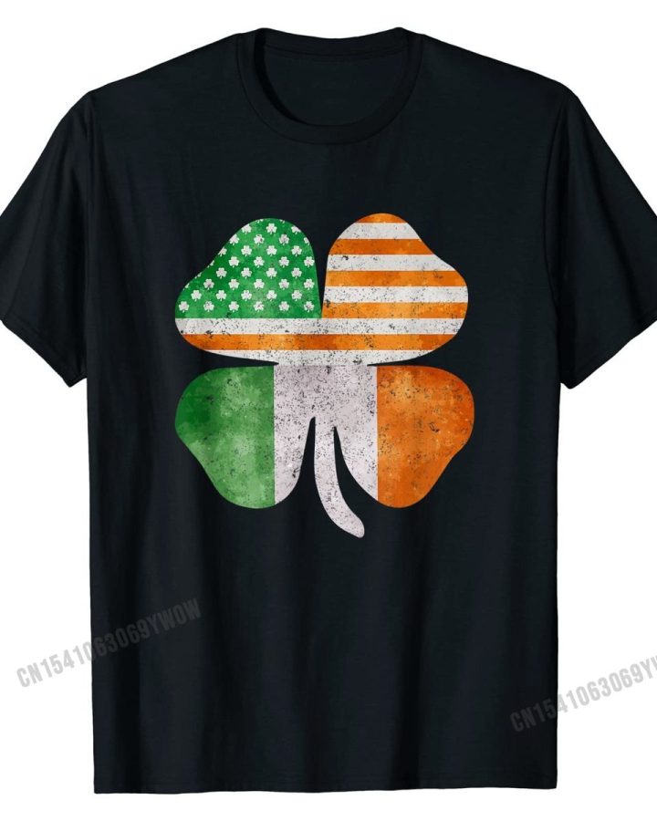 Irish American Four Leaf Clover T-Shirt