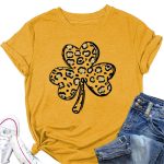 Trendy Irish Tee Shamrock Graphic T-shirt 