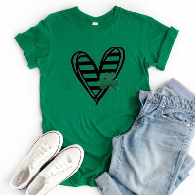 Heart and Shamrock Shirt Heart and Shamrock Shirt