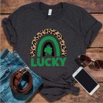 Lucky Leopard 2023 Rainbow Shamrock T-Shirt