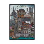 Dublin, Belfast, Cork and Galway Poster