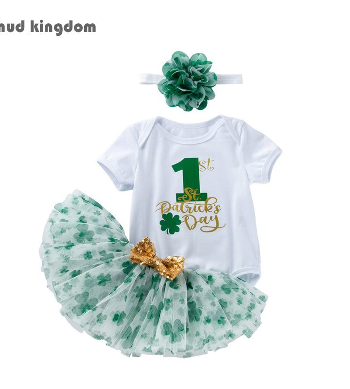 Girls 1Tutu Skirt Set & Headband