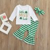 Little Miss Luck Shamrock Pants Set