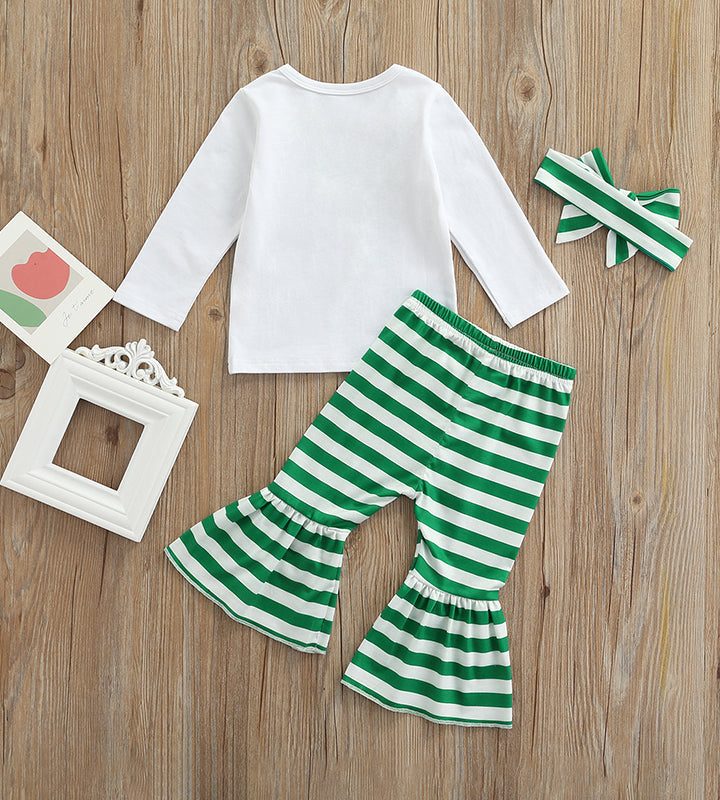 Little Miss Luck Shamrock Pants Set