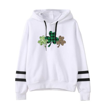 Plaid And Leopard 2024 Shamrock Hoodie