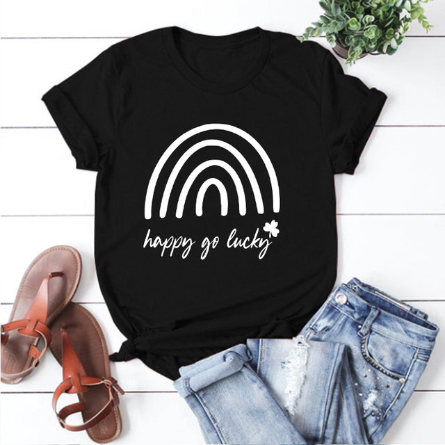Happy Go Lucky Irish T-Shirt Happy Go Lucky Irish T-Shirt - Image 2