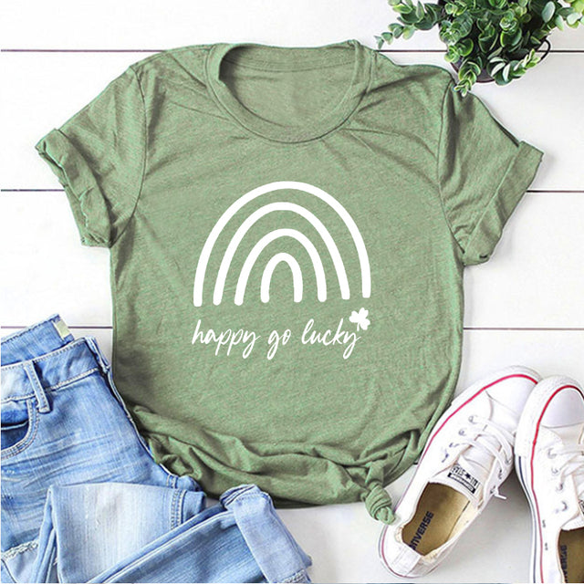 Happy Go Lucky Irish T-Shirt Happy Go Lucky Irish T-Shirt - Image 4