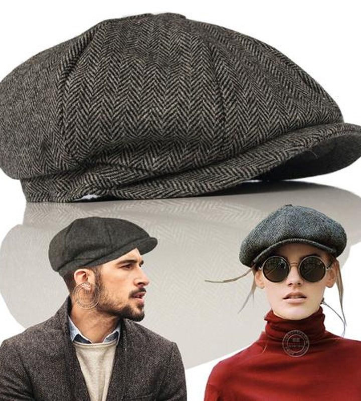 Retro Casual Newsboy Hat Spring and Autumn Cap