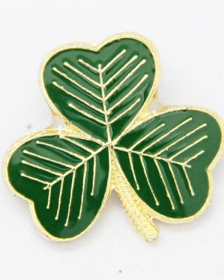 Shamrock Lapel Pin Badge
