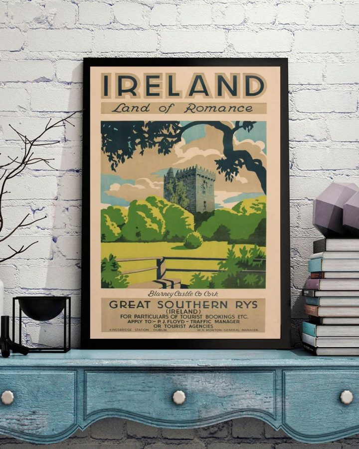 Crok Vintage Blarney Castle Travel Poster 1920-1940 Crok Vintage Blarney Castle Travel Poster 1920-1940