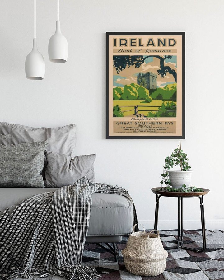 Crok Vintage Blarney Castle Travel Poster 1920-1940 Crok Vintage Blarney Castle Travel Poster 1920-1940