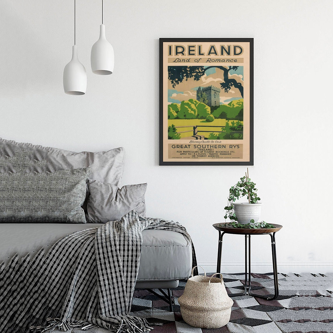 Crok Vintage Blarney Castle Travel Poster 1920-1940 Crok Vintage Blarney Castle Travel Poster 1920-1940 - Image 4