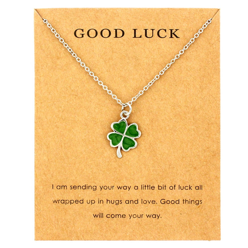 Lucky Four-leaf Clover Necklaces Lucky Four-leaf Clover Necklaces