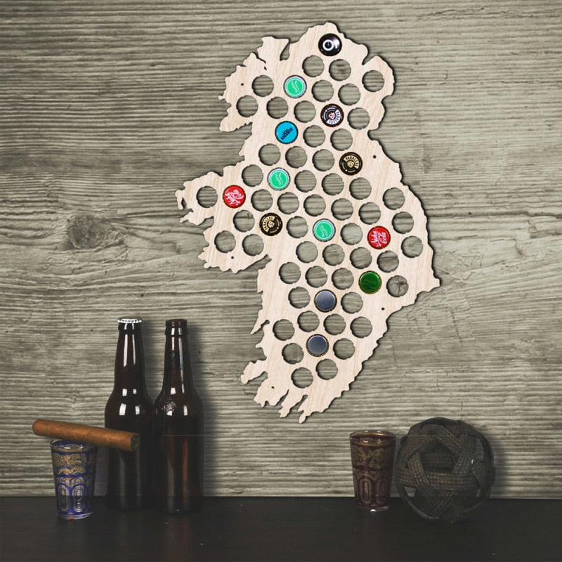 Ireland Beer Cap Map Wall Art Ireland Beer Cap Map Wall Art - Image 2