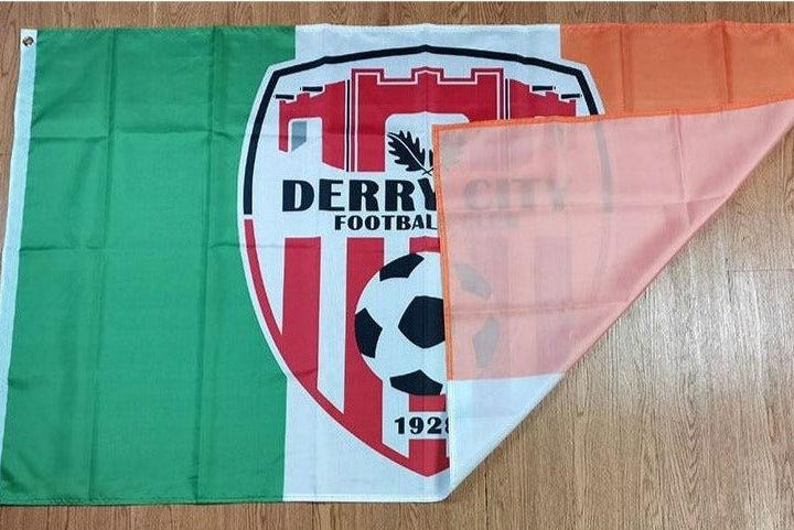 Alternative view of Derry City FC Flag