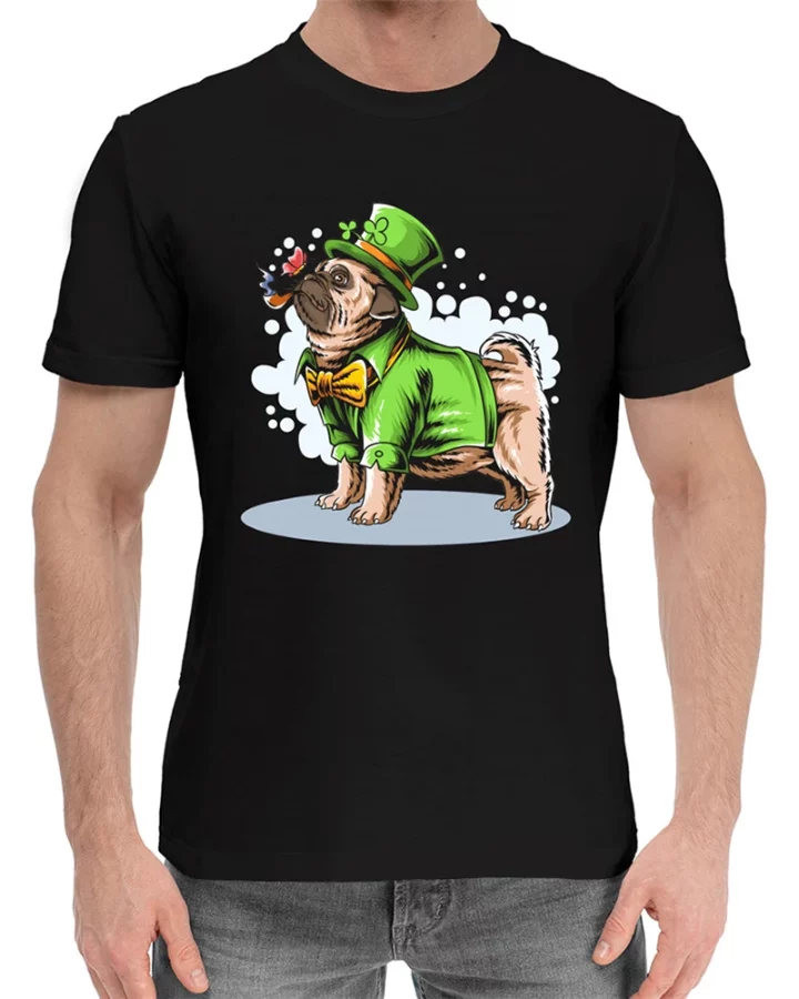 Pug Dog Ireland St. Patrick's Day T-shirt
