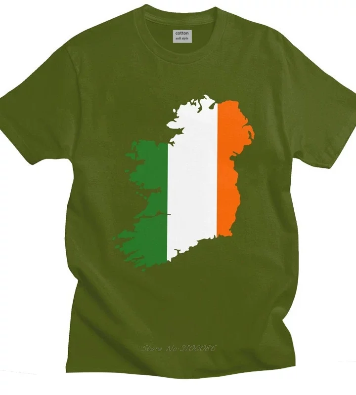 Ireland Flag Map T-shirt Ireland Flag Map T-shirt