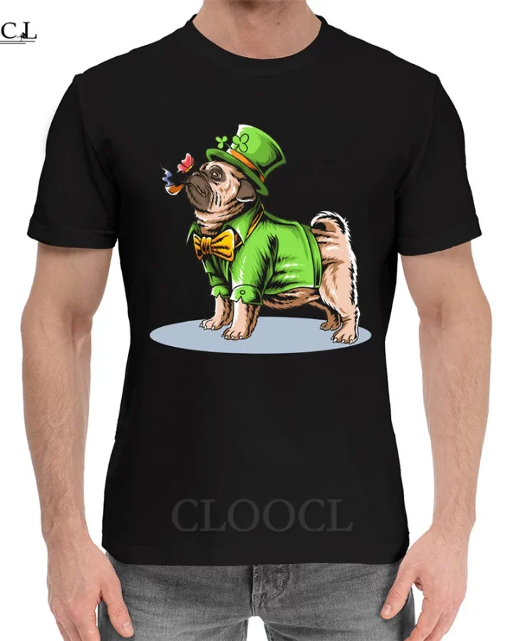 Pug Dog Ireland St. Patrick's Day T-shirt Pug Dog Ireland St. Patrick's Day T-shirt