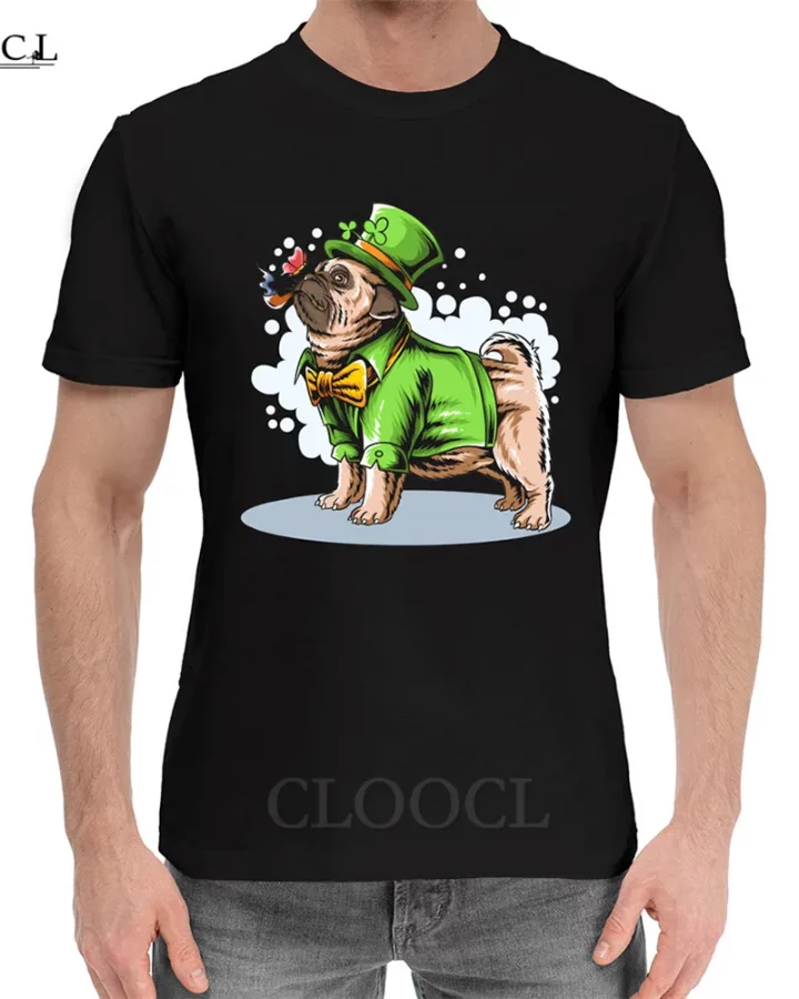 Pug Dog Ireland St. Patrick's Day T-shirt Pug Dog Ireland St. Patrick's Day T-shirt