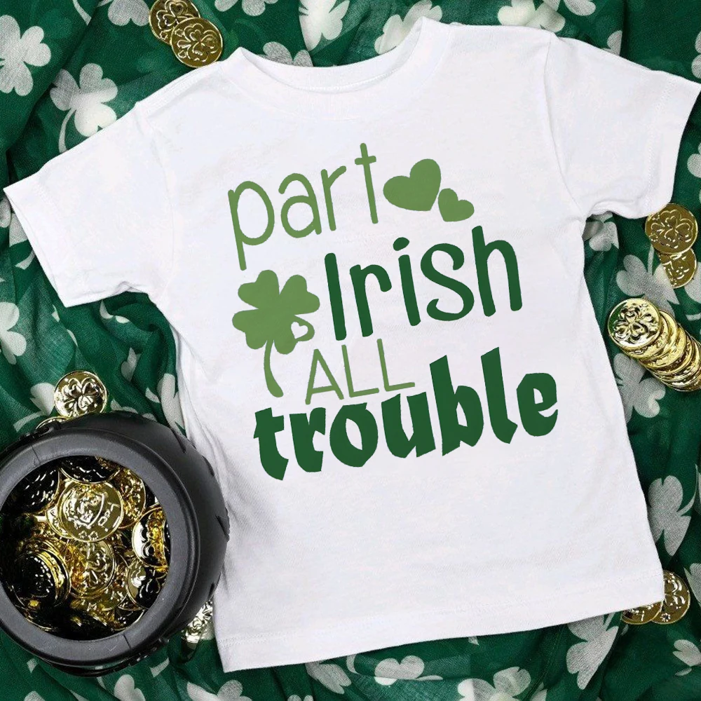 Part Irish All Trouble Print T-shirt Part Irish All Trouble Print T-shirt