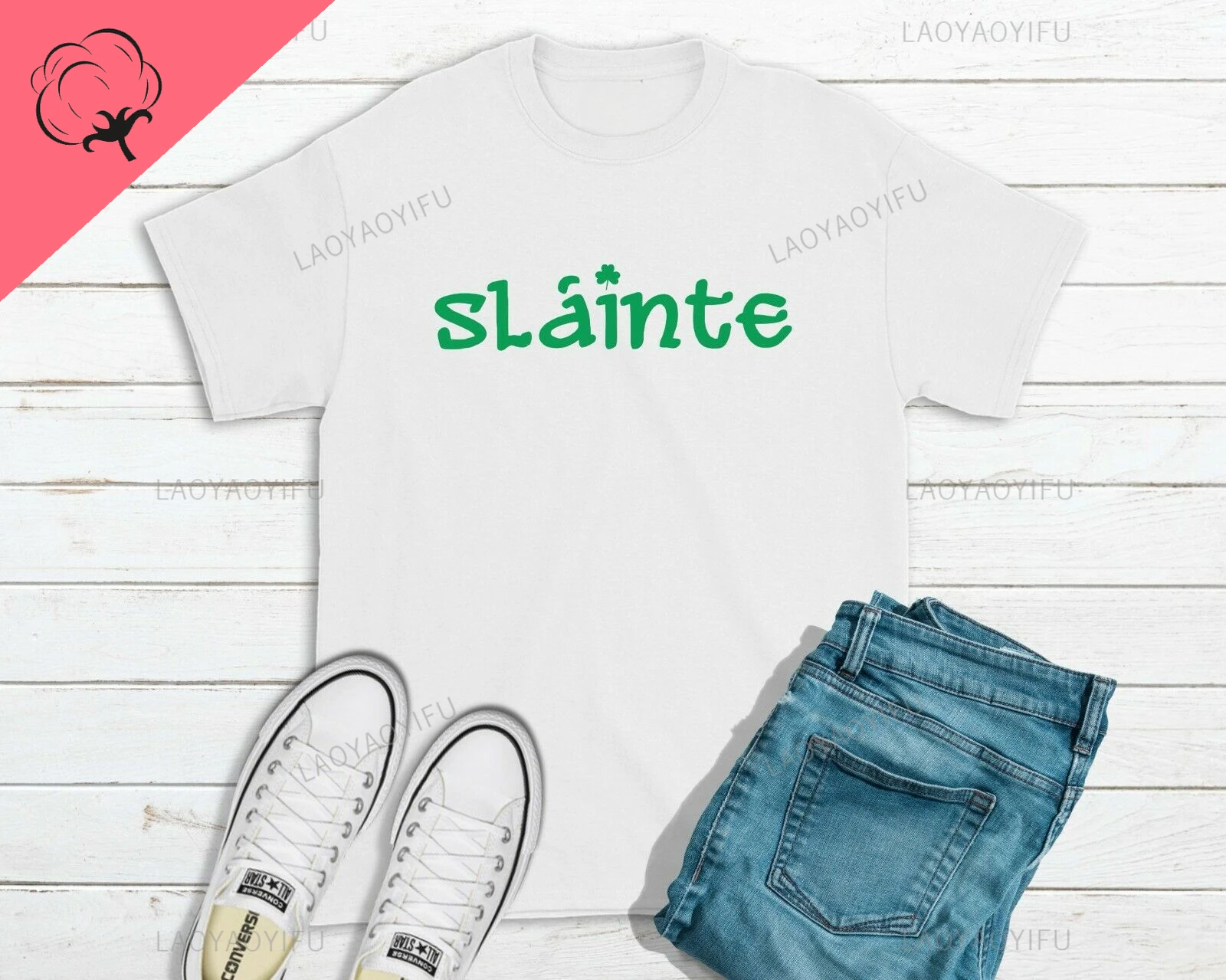 Sláinte Shamrock T-shirt Sláinte Shamrock T-shirt - Image 6