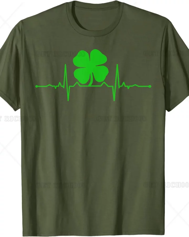 Heartbeat Irish Clover T-shirt Heartbeat Irish Clover T-shirt