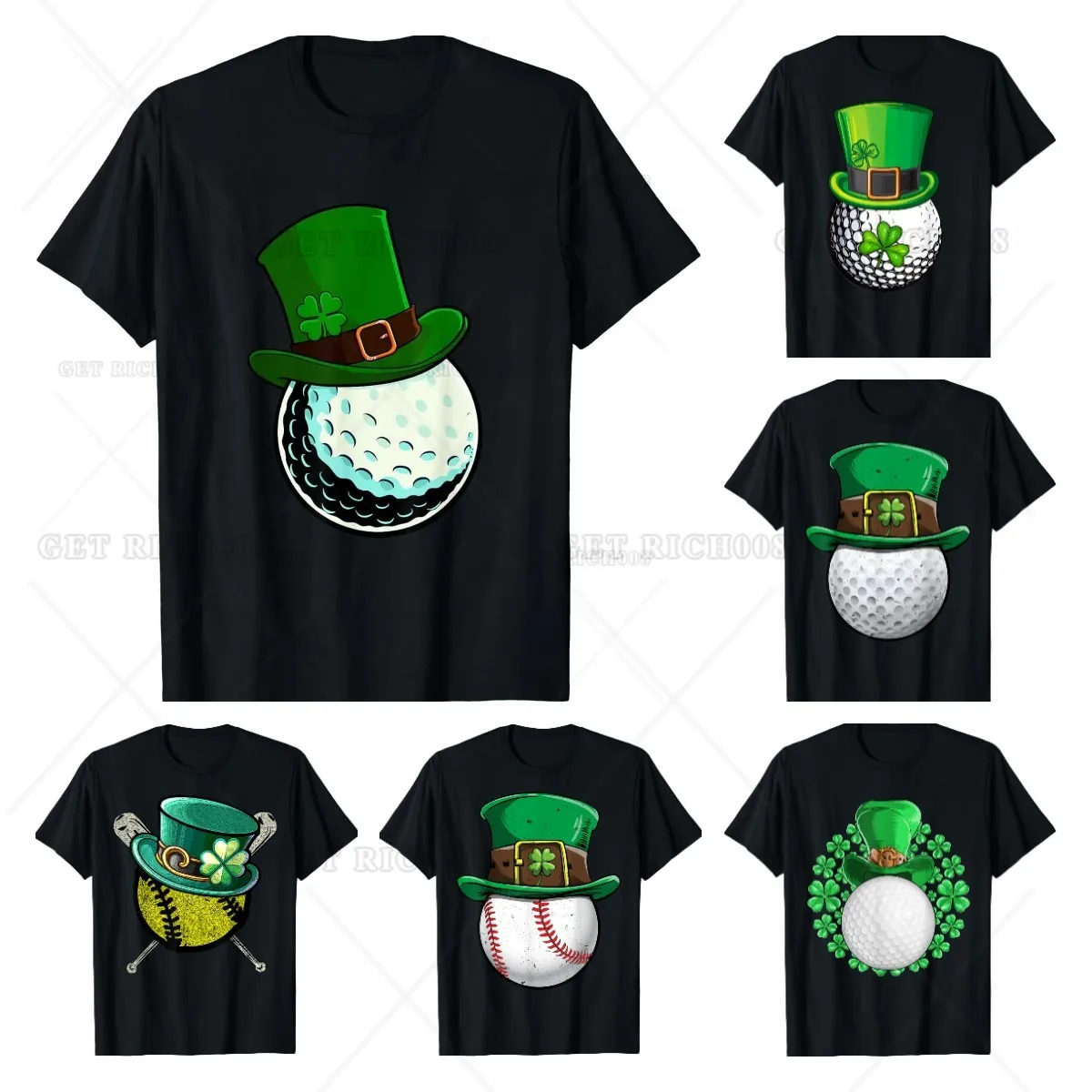 Golf Lover Lucky T-shirt Golf Lover Lucky T-shirt