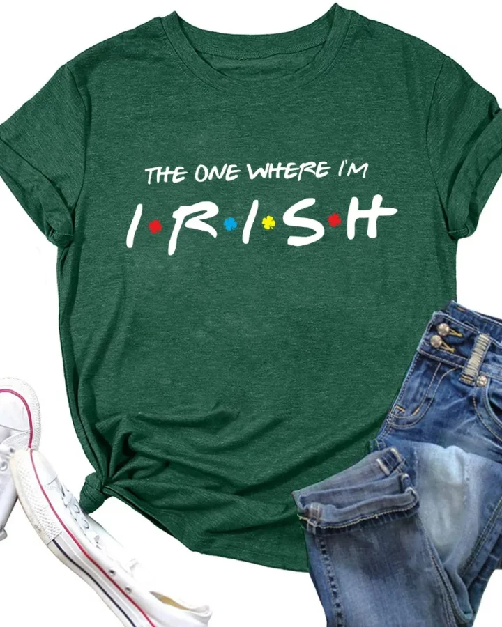 Alternative view of The One Where I'm Irish T-shirt