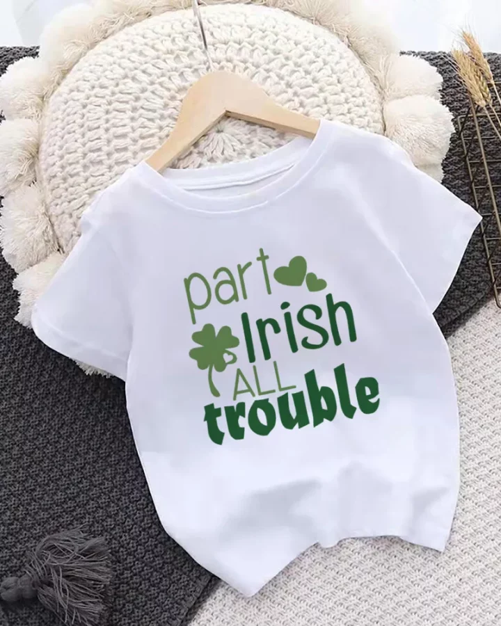 Part Irish All Trouble Print T-shirt Part Irish All Trouble Print T-shirt