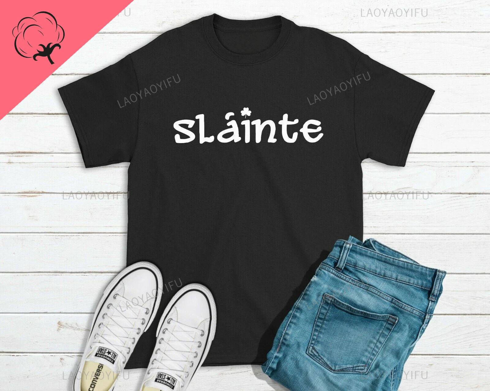 Sláinte Shamrock T-shirt Sláinte Shamrock T-shirt - Image 5